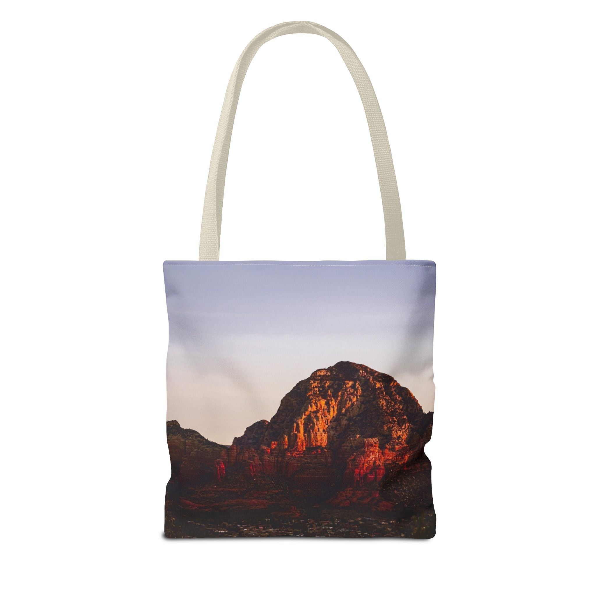 Sunset Cliff Tote Bag — Scenic Coastal Photography All-Over Print