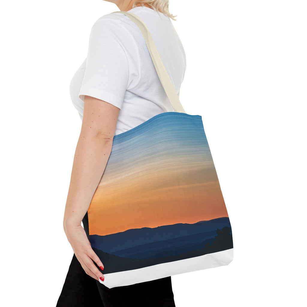 Gradient Sunset Tote Bag – Ombre Beach Canvas Tote