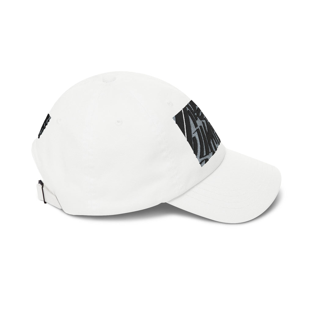 Zebra Stripe Patch Dad Cap — Monochrome Animal Print Baseball Hat