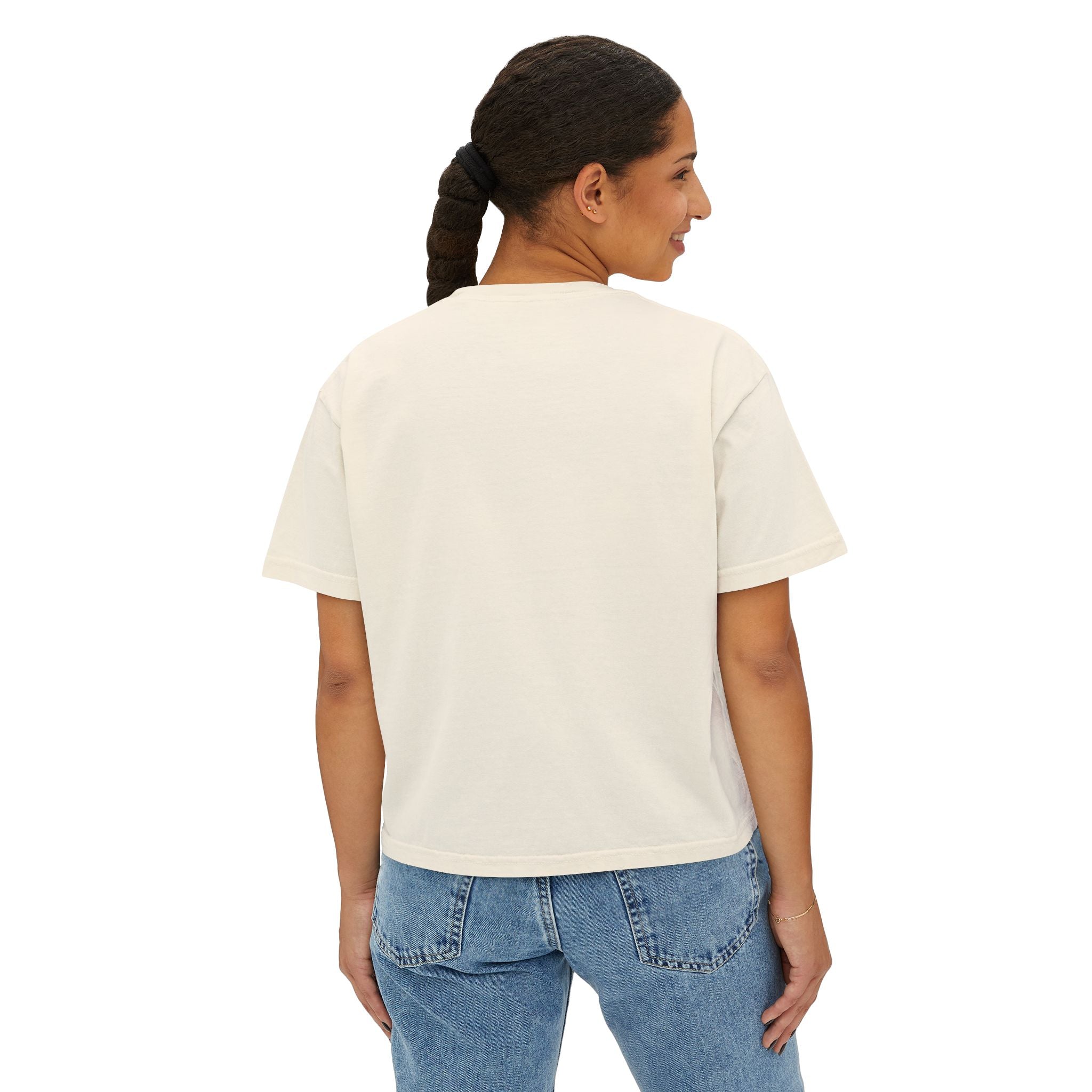 Boxy Tee — 'Art Lover Boutique' Vintage Sunset Graphic
