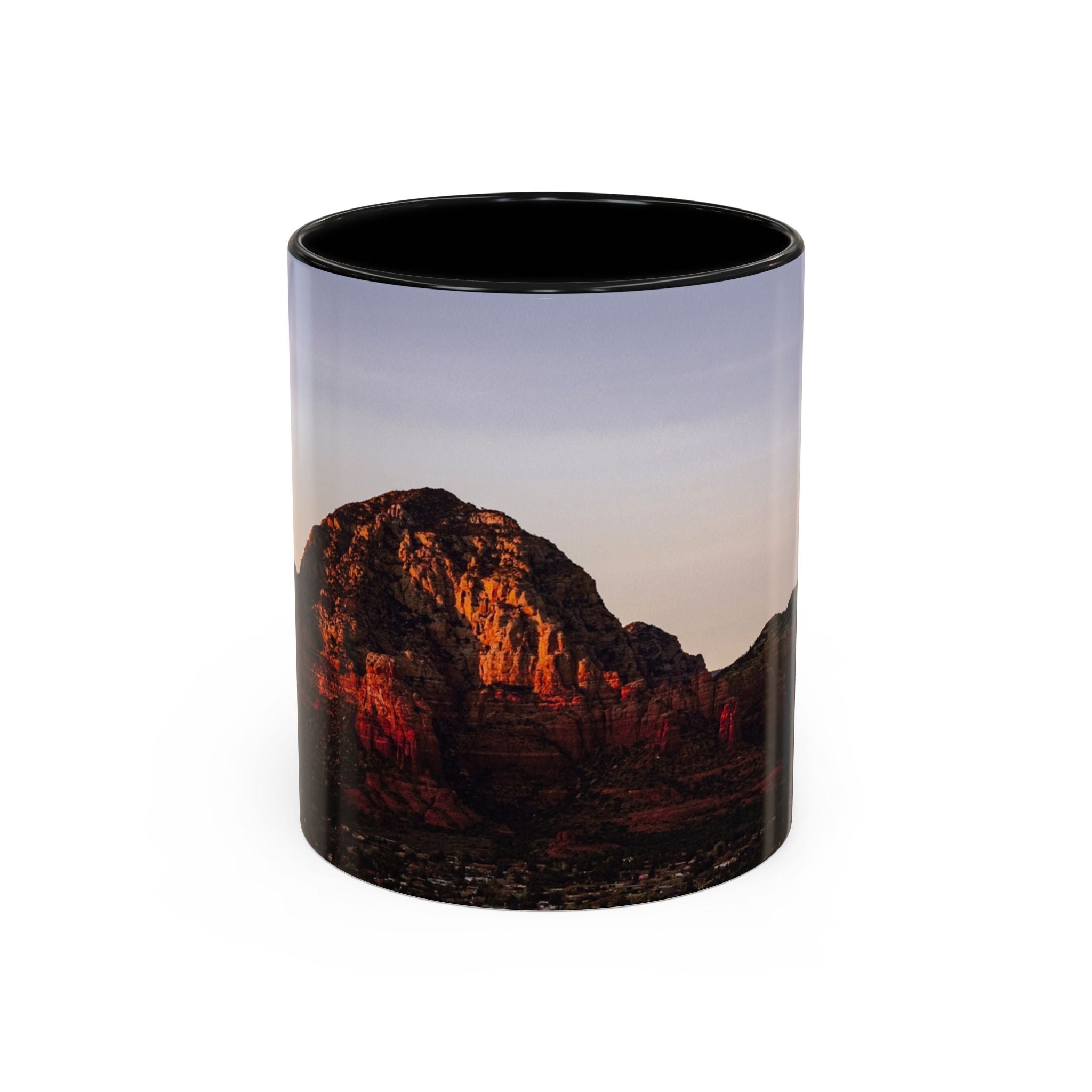 Desert Sunset Coffee Mug — Red Rock Landscape Accent Mug (11/15oz)