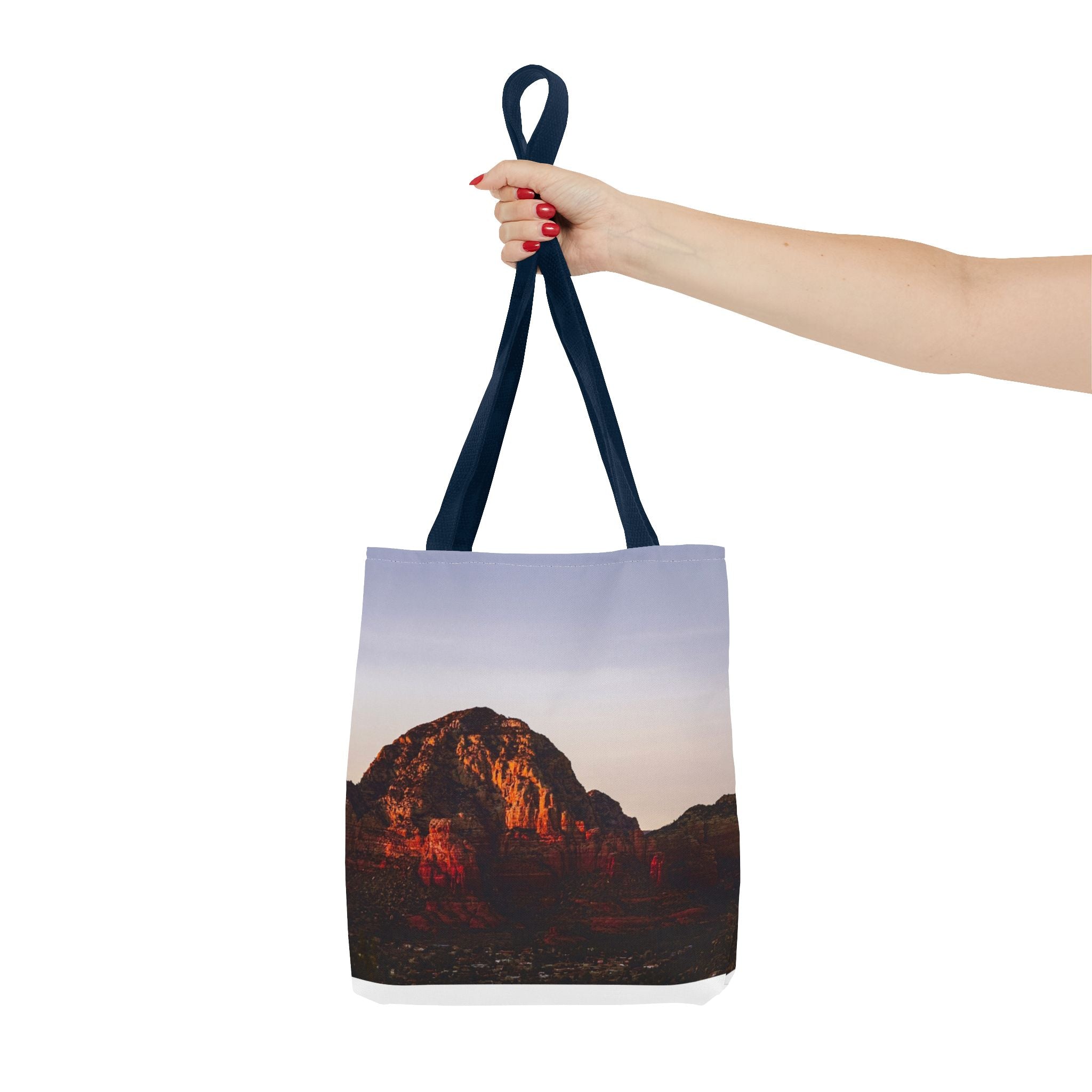 Sunset Cliff Tote Bag — Scenic Coastal Photography All-Over Print