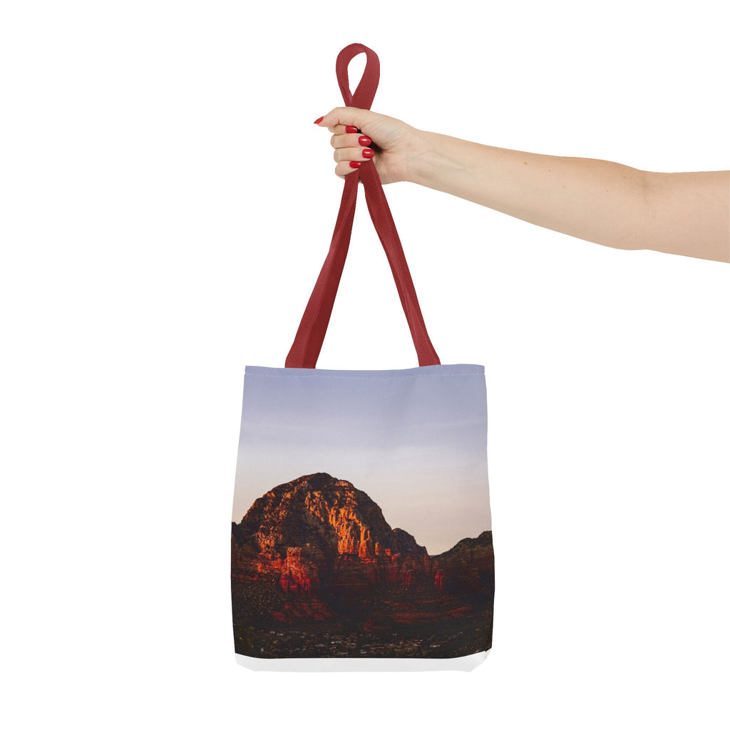 Sunset Cliff Tote Bag — Scenic Coastal Photography All-Over Print