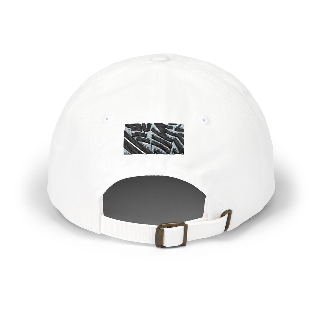 Zebra Stripe Patch Dad Cap — Monochrome Animal Print Baseball Hat