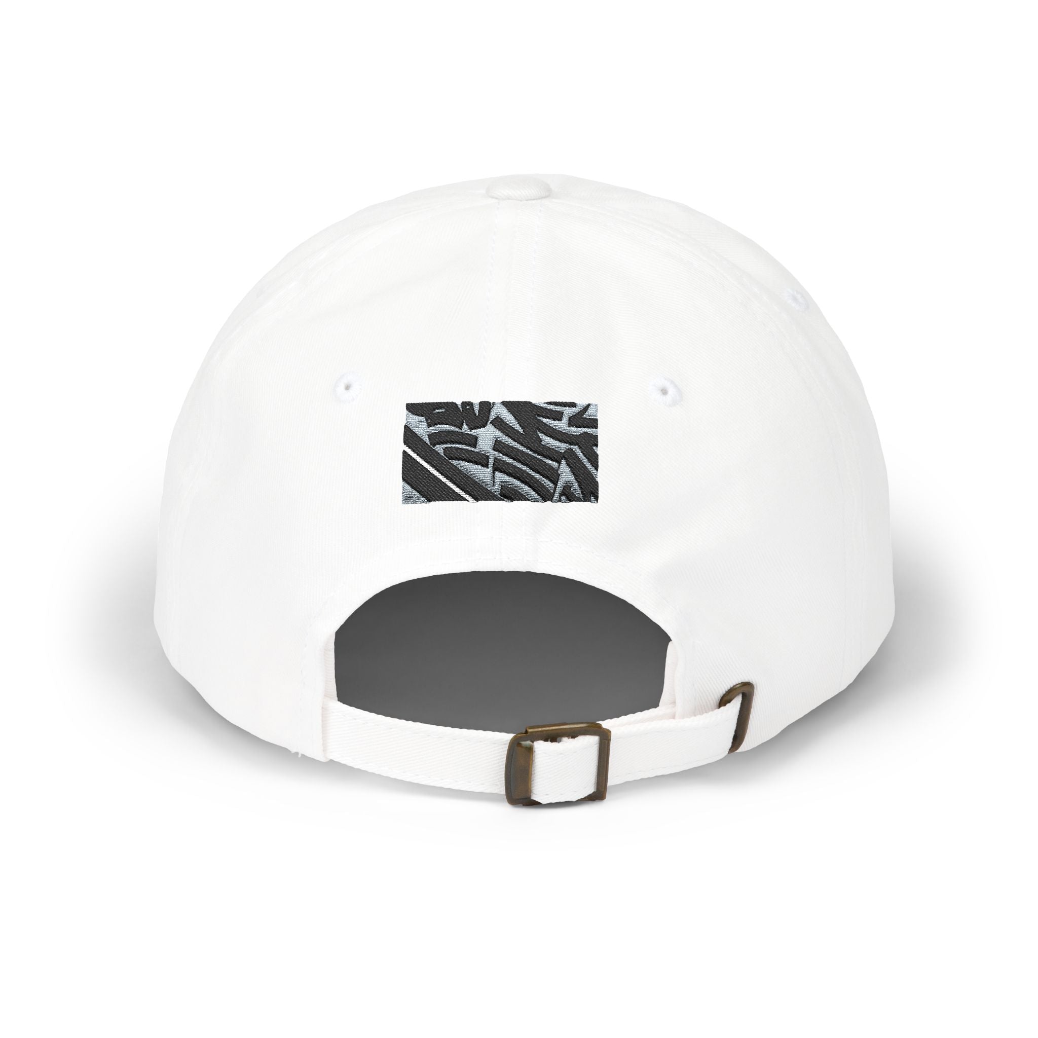 Zebra Stripe Patch Dad Cap — Monochrome Animal Print Baseball Hat