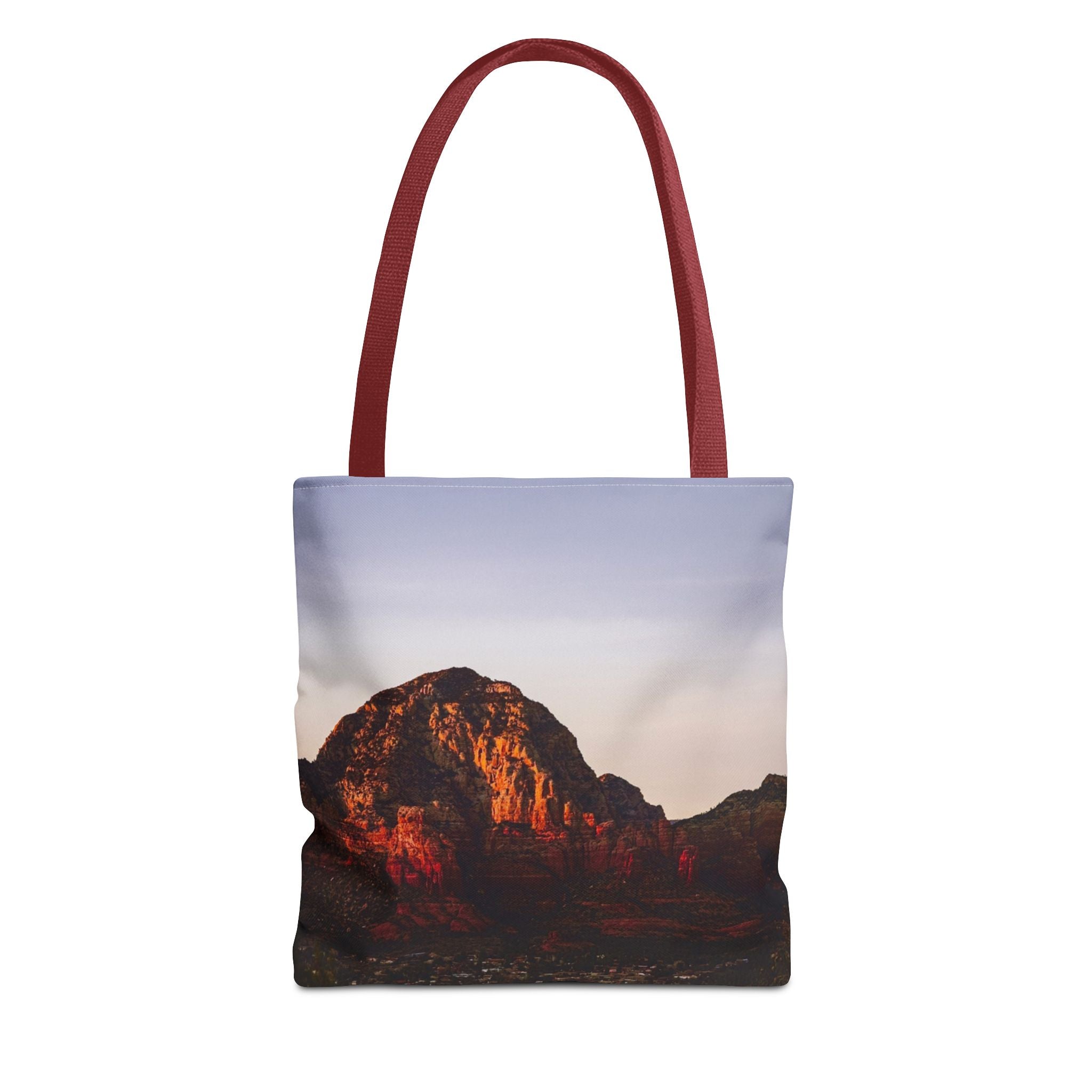 Sunset Cliff Tote Bag — Scenic Coastal Photography All-Over Print