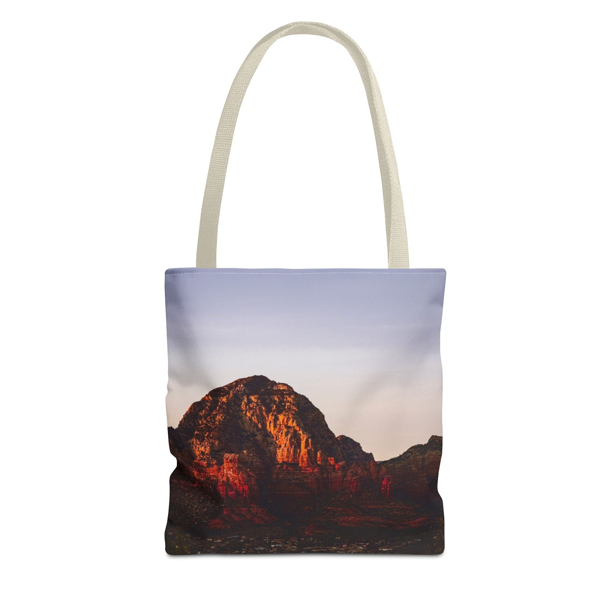Sunset Cliff Tote Bag — Scenic Coastal Photography All-Over Print