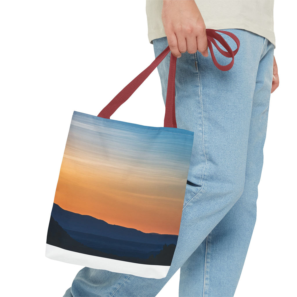 Gradient Sunset Tote Bag – Ombre Beach Canvas Tote