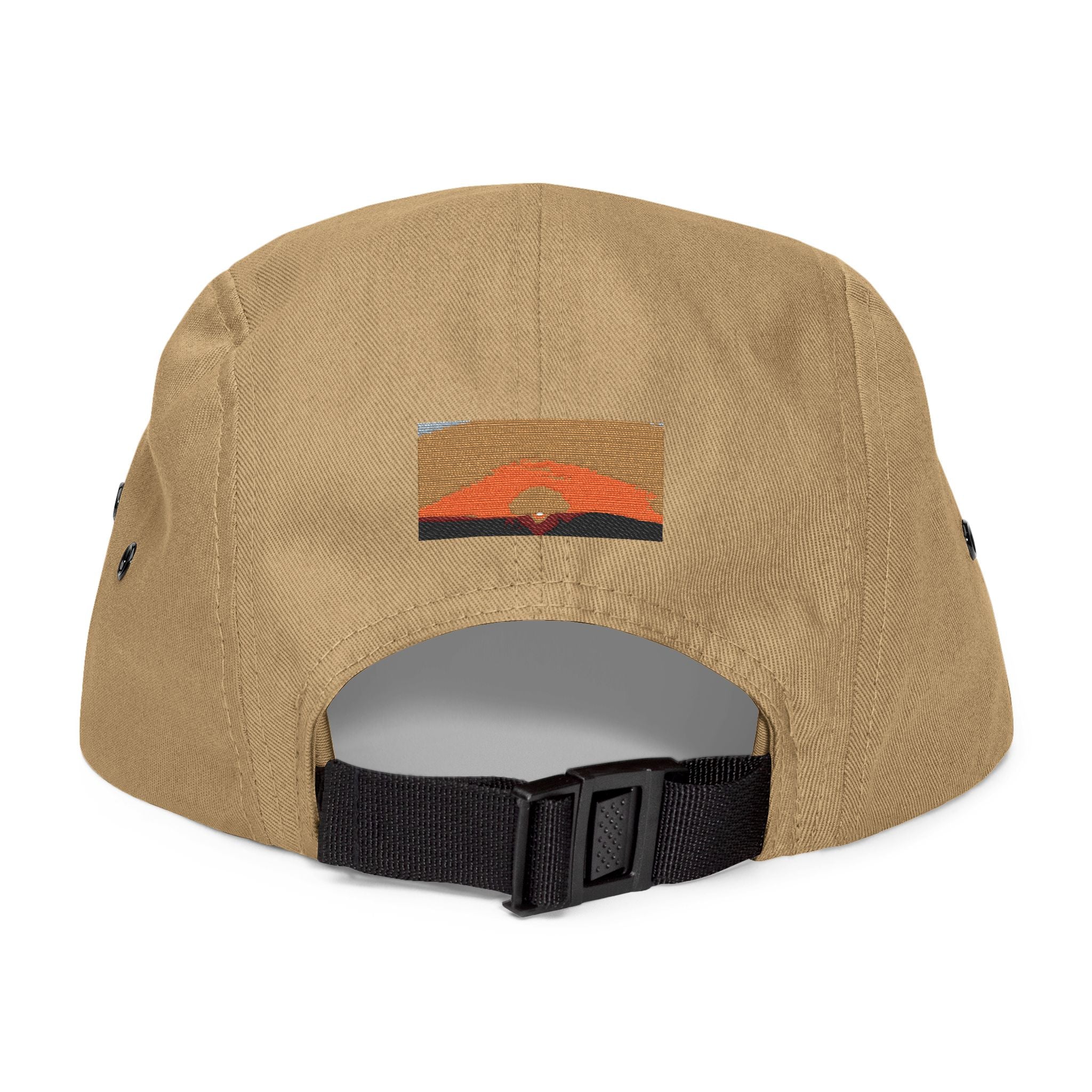 Sunset Horizon Embroidered 5-Panel Cap
