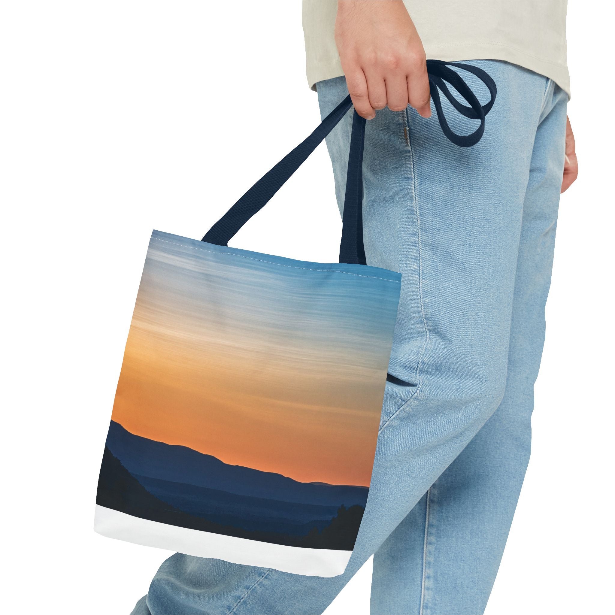 Gradient Sunset Tote Bag – Ombre Beach Canvas Tote
