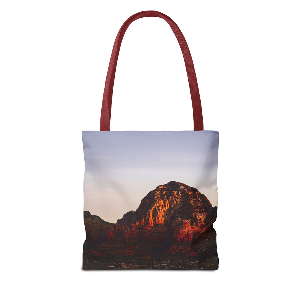 Sunset Cliff Tote Bag — Scenic Coastal Photography All-Over Print