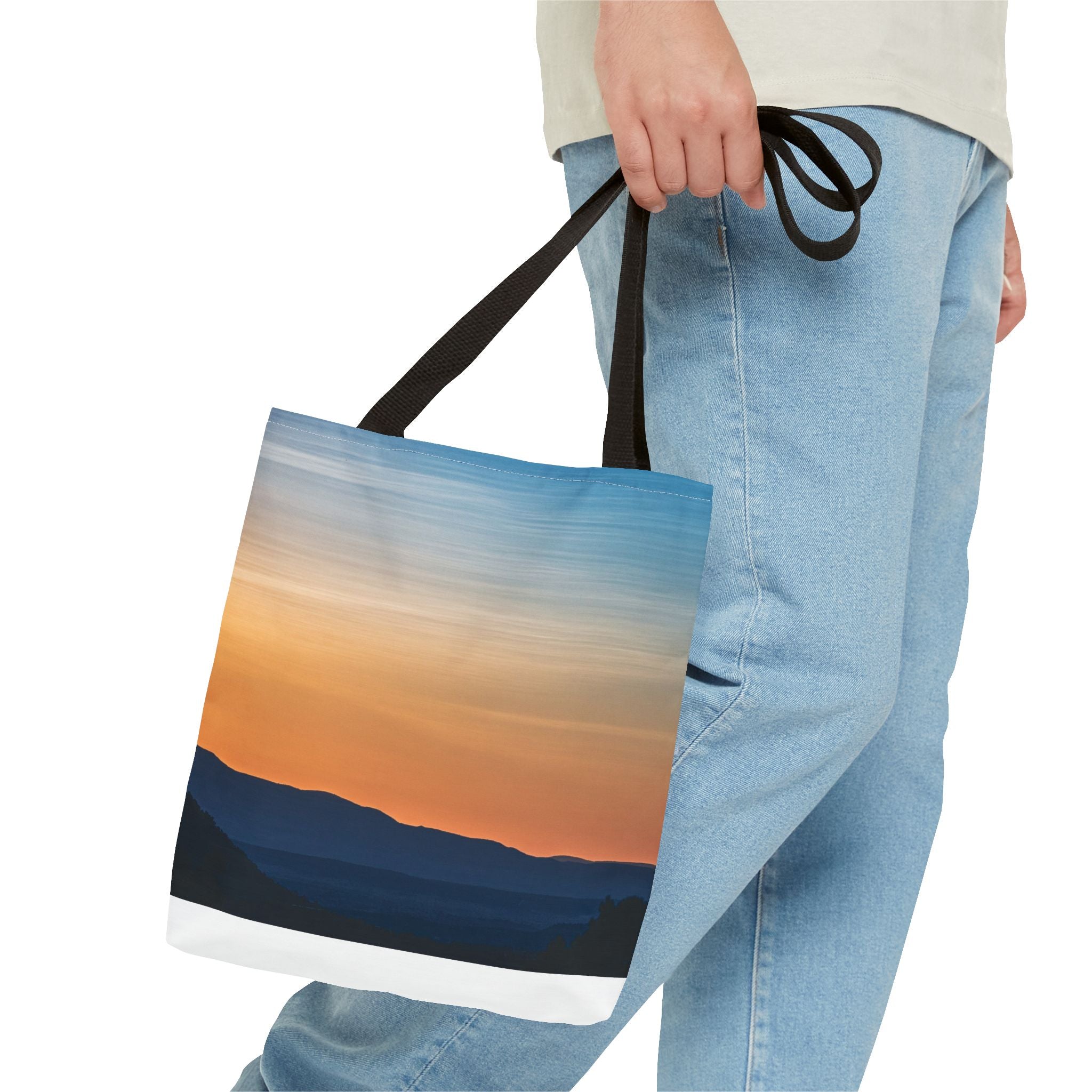 Gradient Sunset Tote Bag – Ombre Beach Canvas Tote