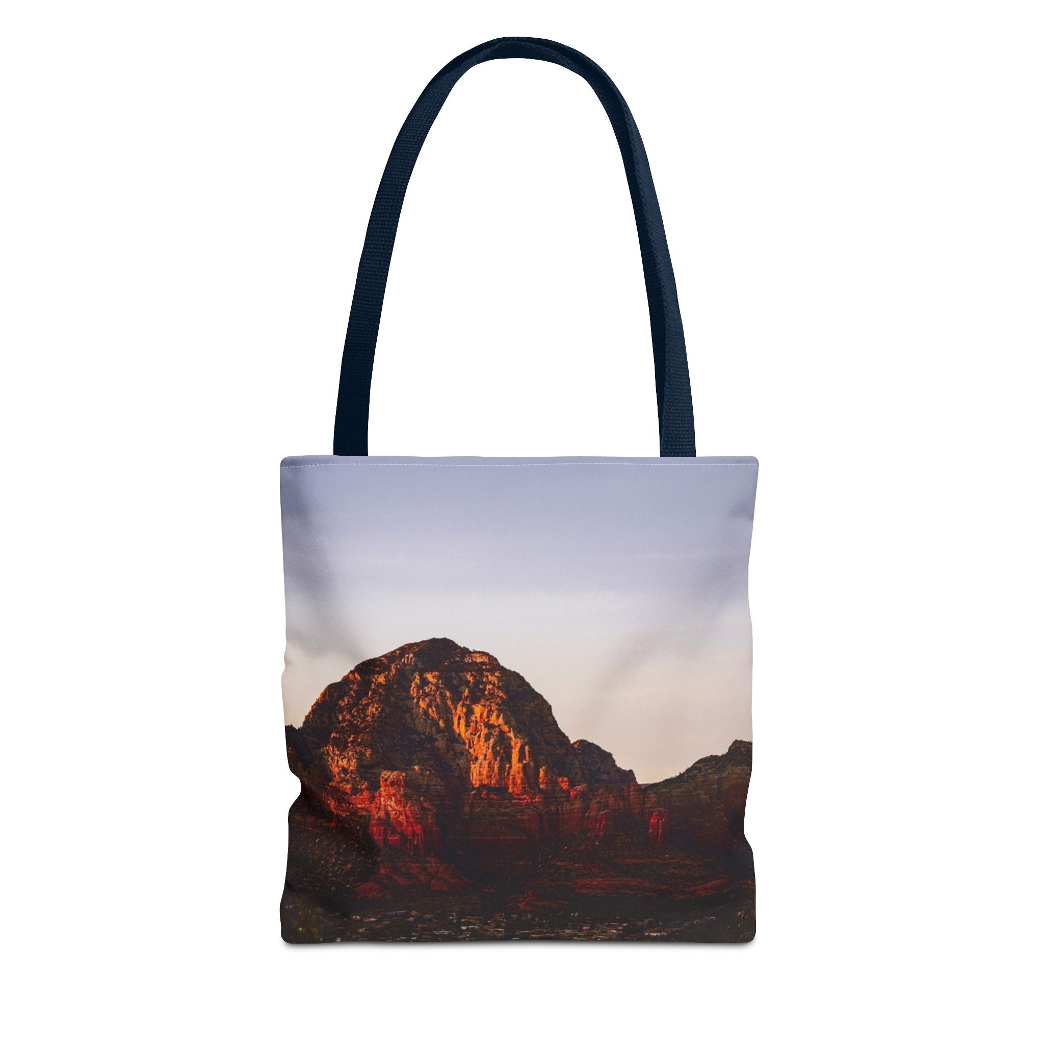 Sunset Cliff Tote Bag — Scenic Coastal Photography All-Over Print