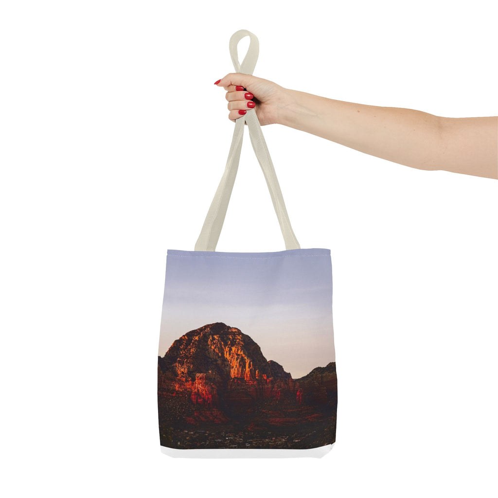 Sunset Cliff Tote Bag — Scenic Coastal Photography All-Over Print