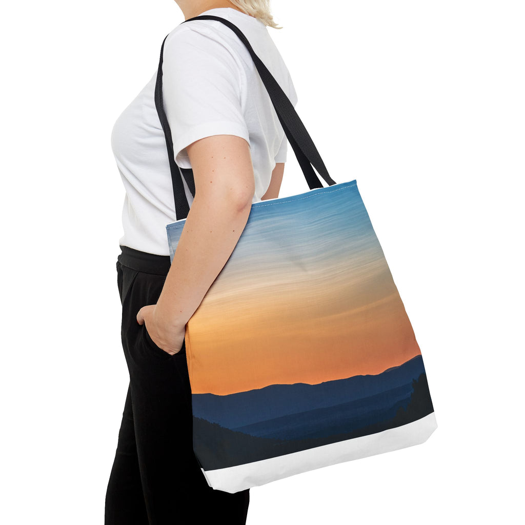 Gradient Sunset Tote Bag – Ombre Beach Canvas Tote