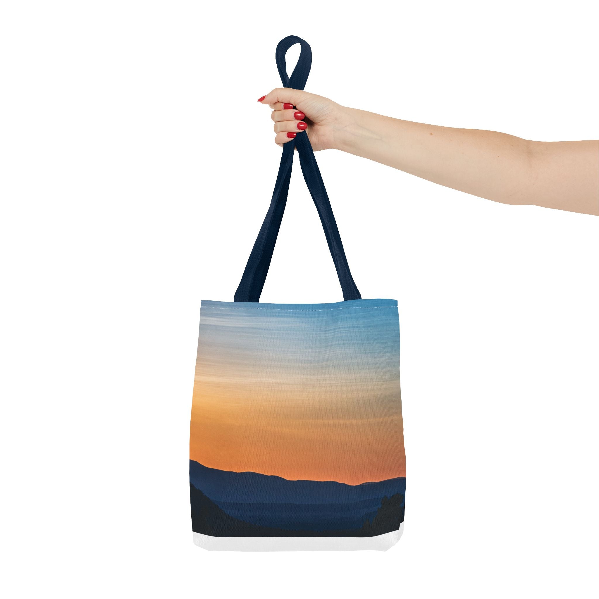 Gradient Sunset Tote Bag – Ombre Beach Canvas Tote
