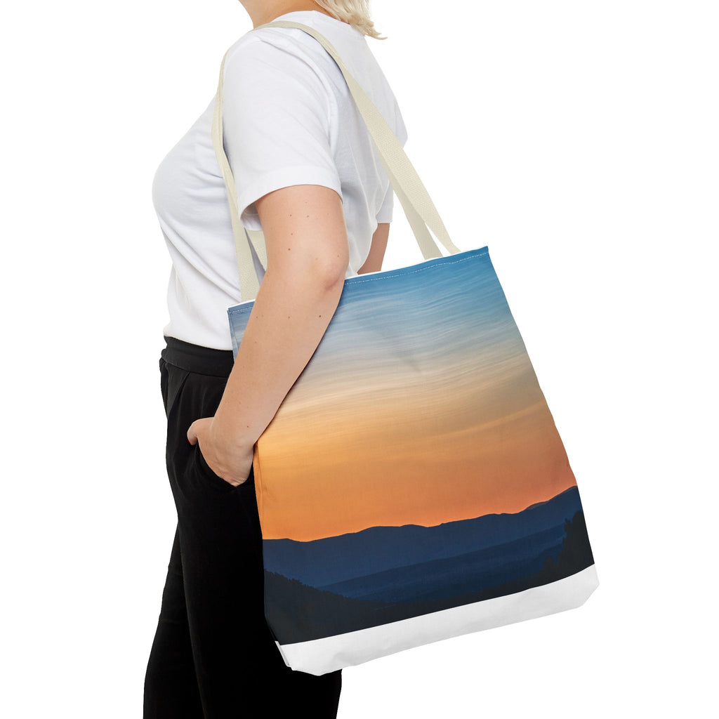 Gradient Sunset Tote Bag – Ombre Beach Canvas Tote