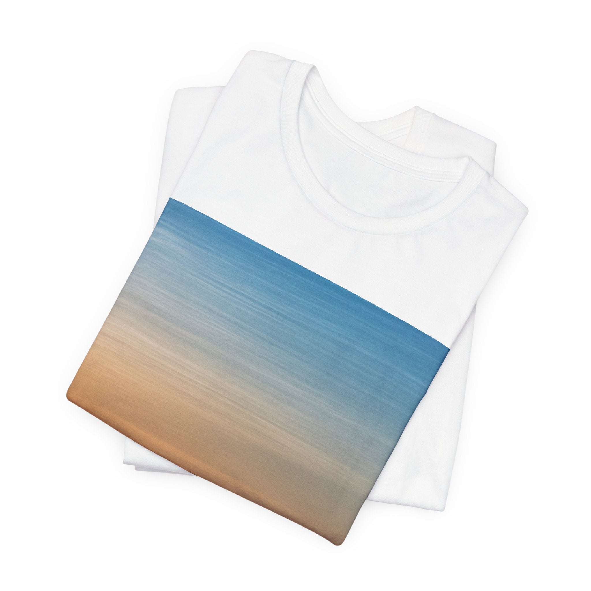 Sunset Gradient Landscape Tee — Mountain Sunrise Scenic T-Shirt