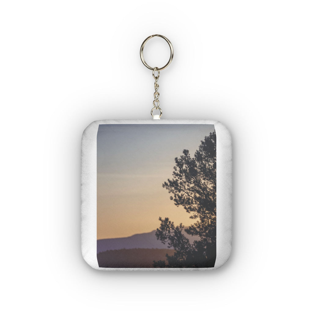 Mini Plush Keychain — Custom Photo Sunset Landscape Design