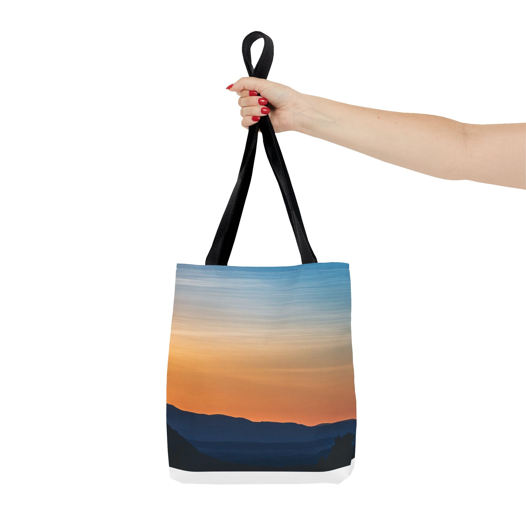 Gradient Sunset Tote Bag – Ombre Beach Canvas Tote