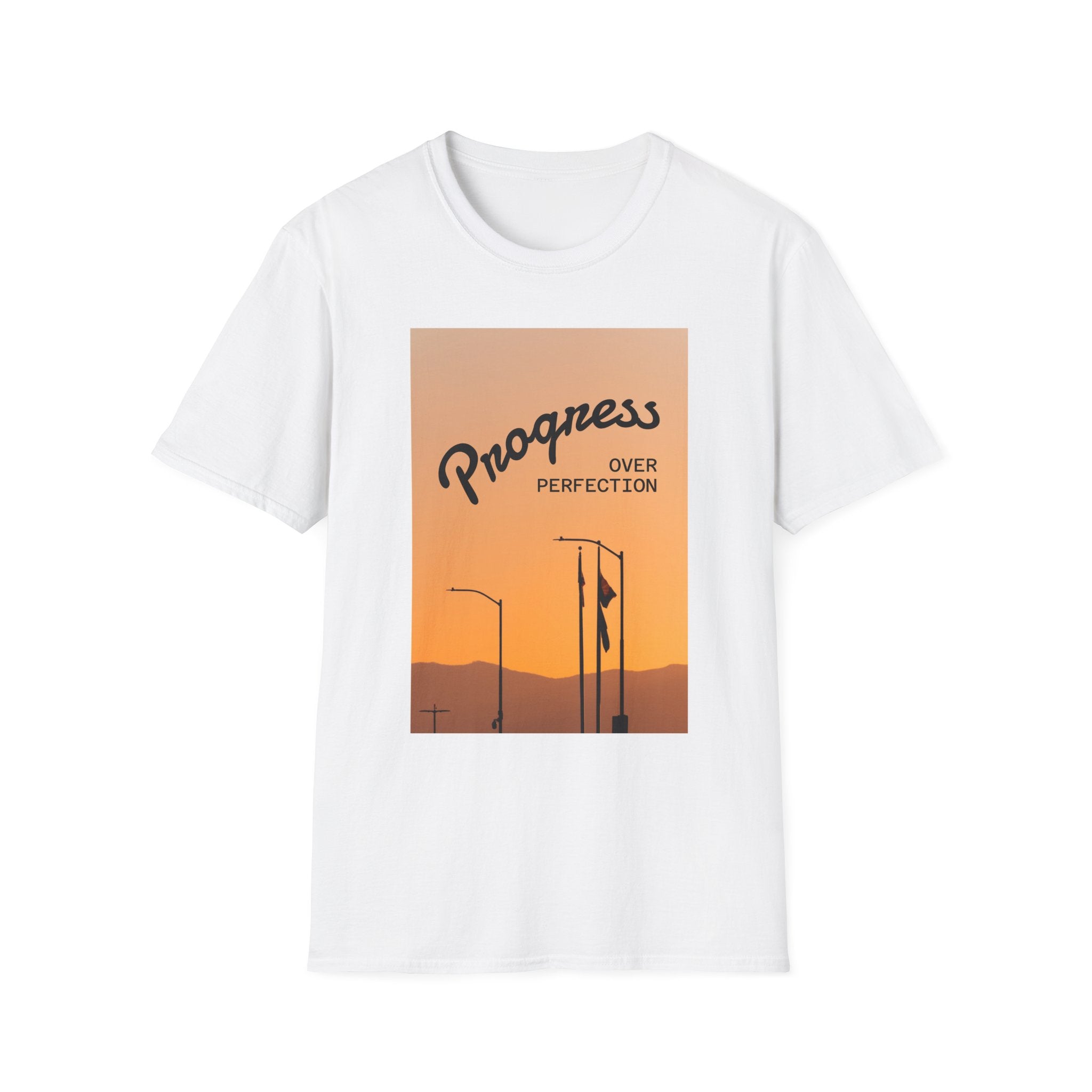 Progress Over Perfection T-Shirt — Motivational Graphic Tee
