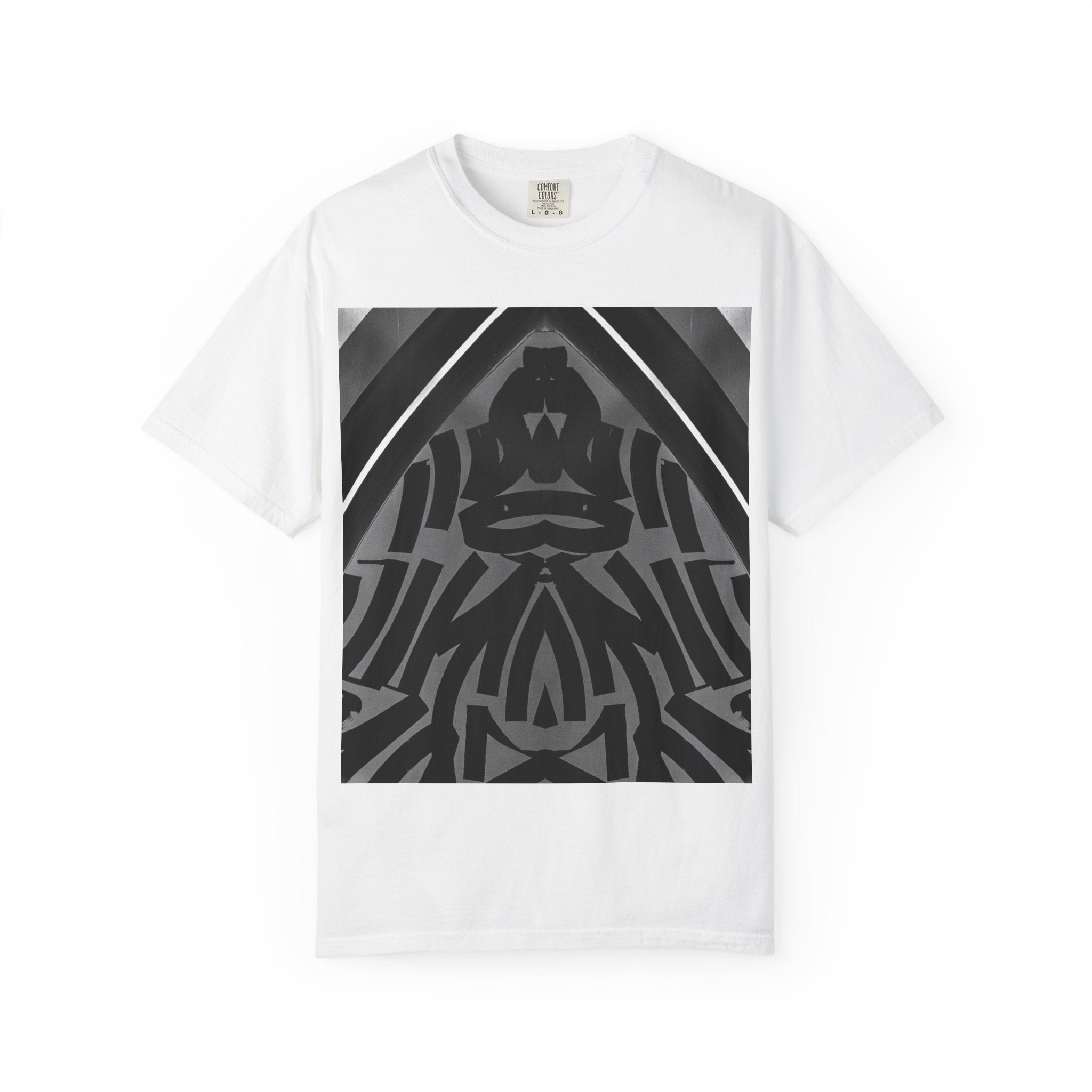 T-Shirt — Monochrome Geometric Symmetry Graphic Tee