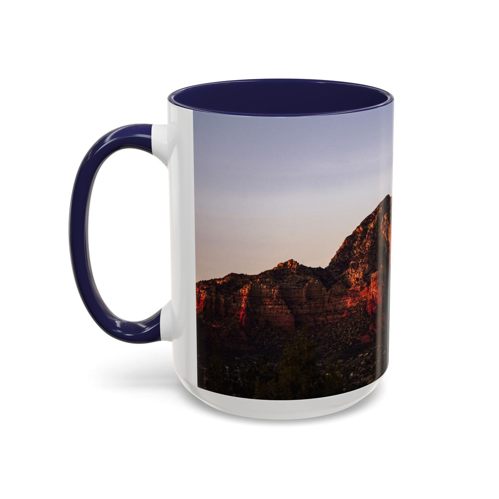 Desert Sunset Coffee Mug — Red Rock Landscape Accent Mug (11/15oz)
