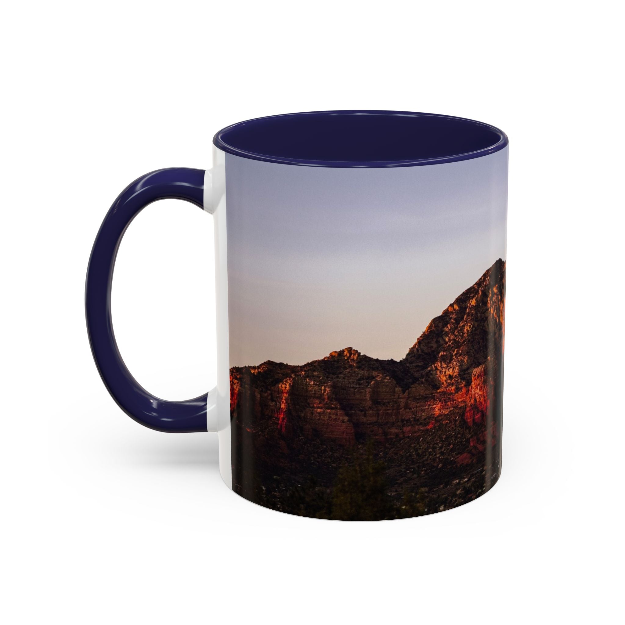 Desert Sunset Coffee Mug — Red Rock Landscape Accent Mug (11/15oz)
