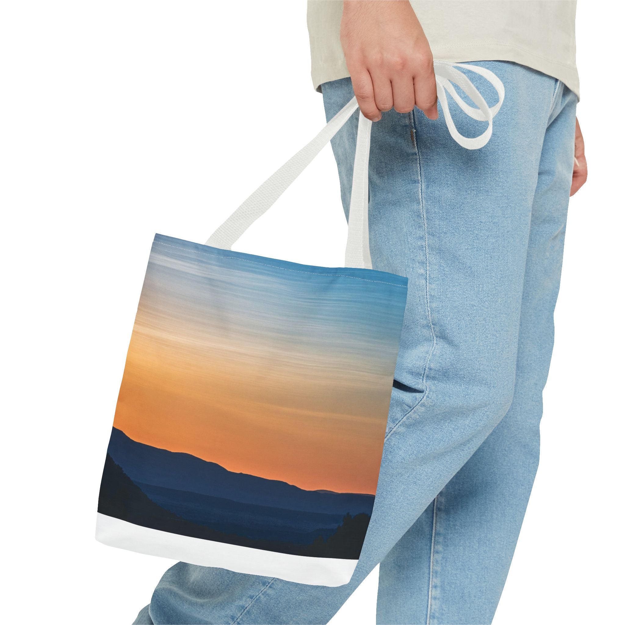 Gradient Sunset Tote Bag – Ombre Beach Canvas Tote