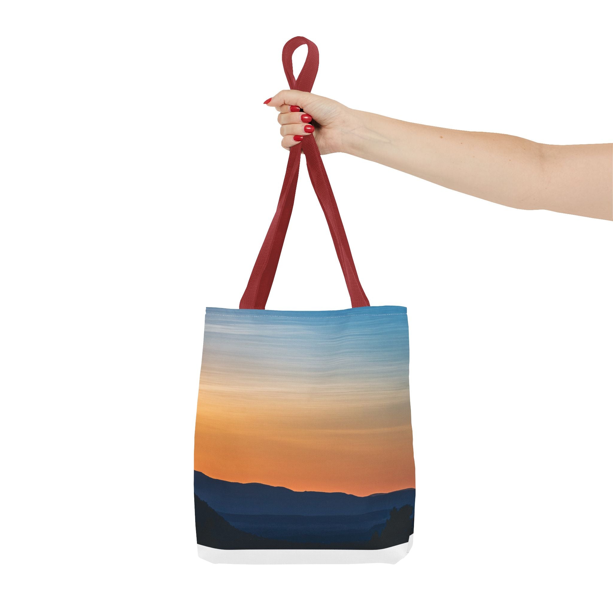 Gradient Sunset Tote Bag – Ombre Beach Canvas Tote