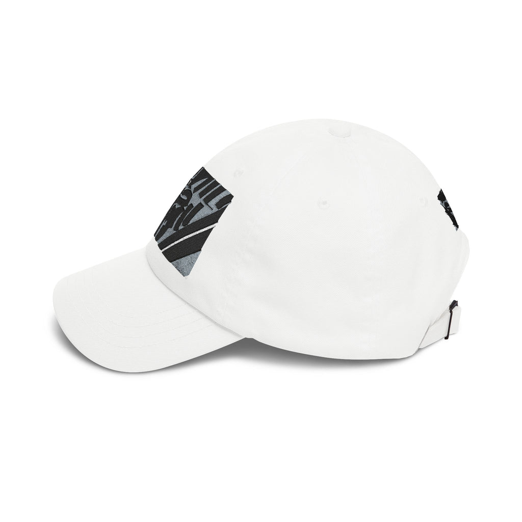 Zebra Stripe Patch Dad Cap — Monochrome Animal Print Baseball Hat