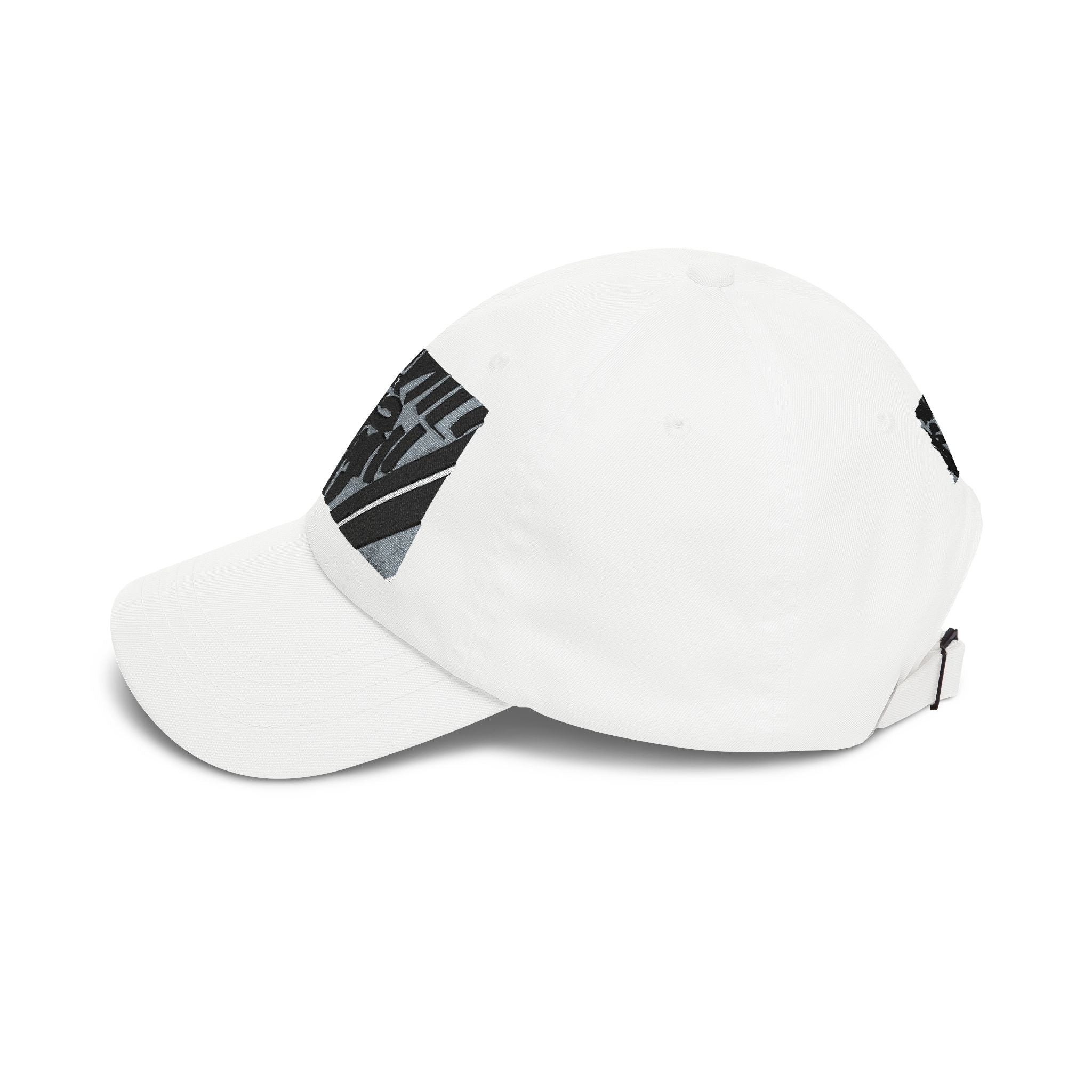 Zebra Stripe Patch Dad Cap — Monochrome Animal Print Baseball Hat