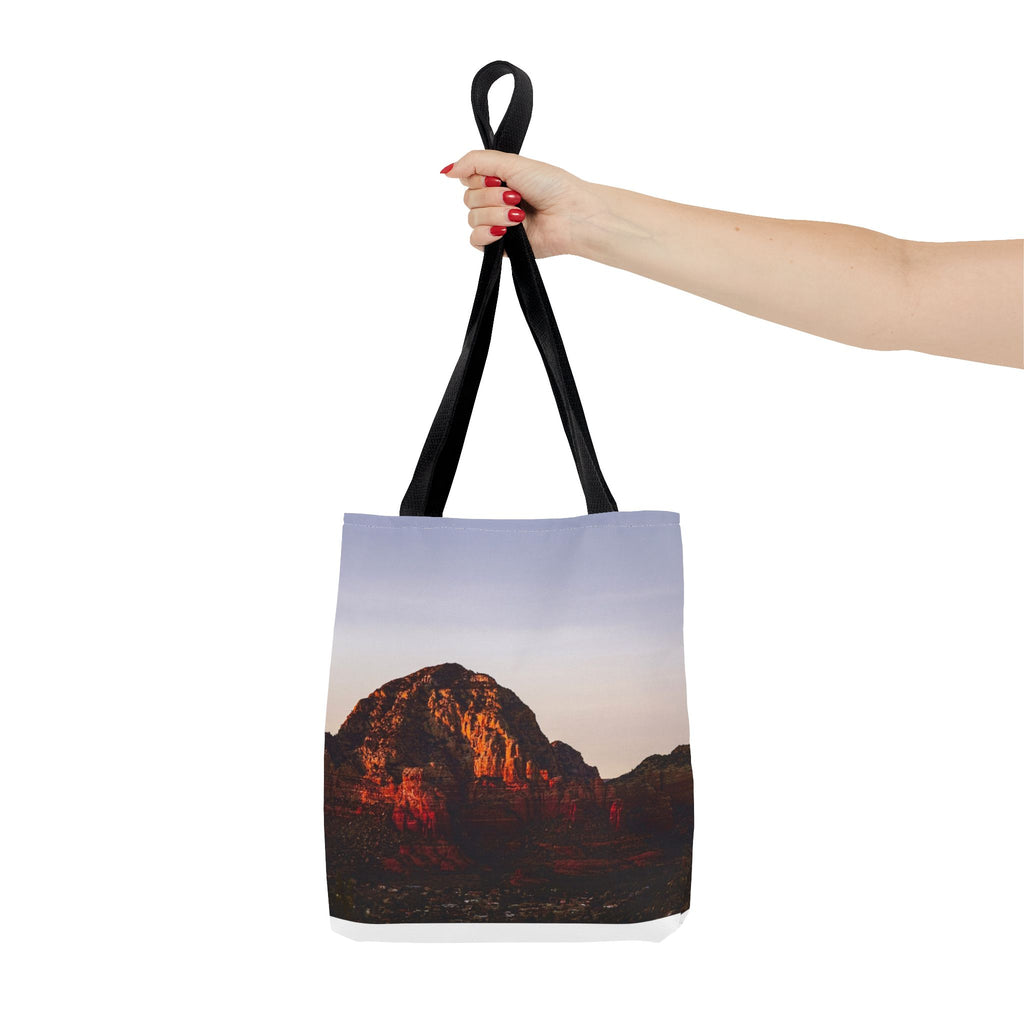 Sunset Cliff Tote Bag — Scenic Coastal Photography All-Over Print