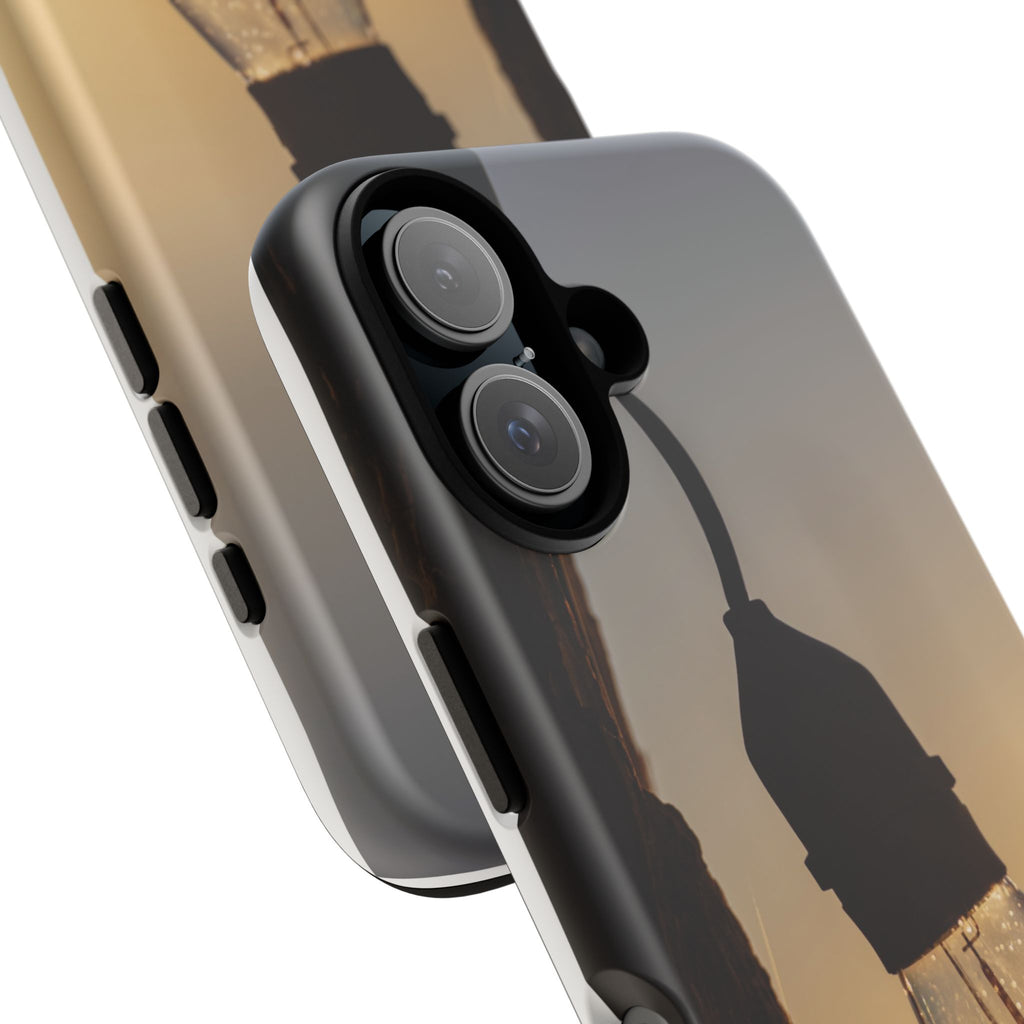 Vintage Edison Bulb Phone Case – Warm Sunset Light Protective Case